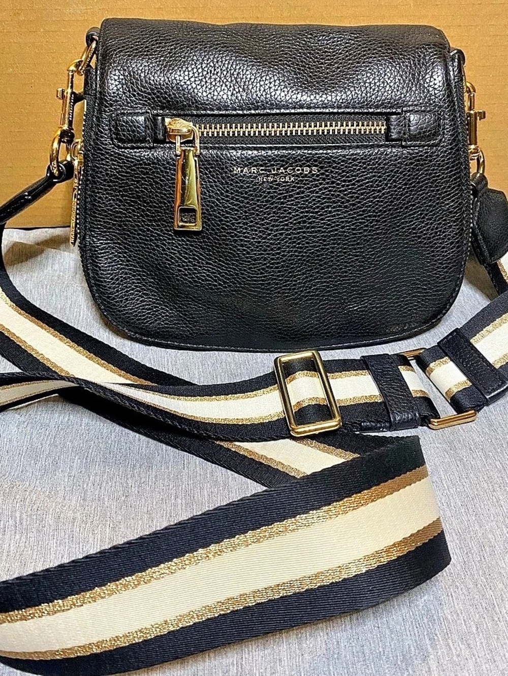 Marc Jacobs Saddle Bag Black Crossbody Bag